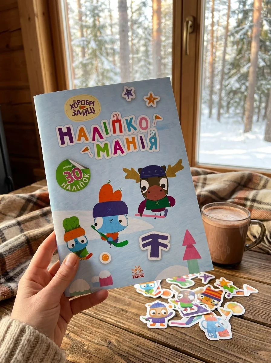 Наліпкоманія. Хоробрі Зайці. Цікаві мандрівки — Книги з наліпками