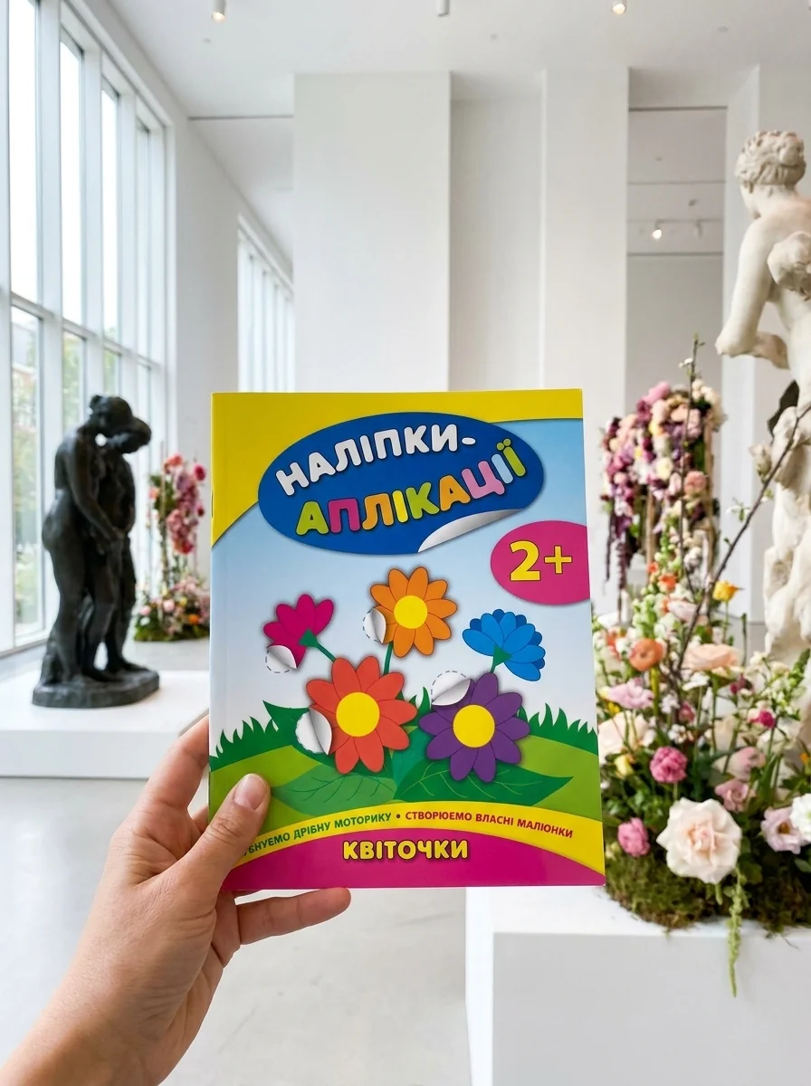 Наліпки-аплікації для малят. Квіточки — фото 2