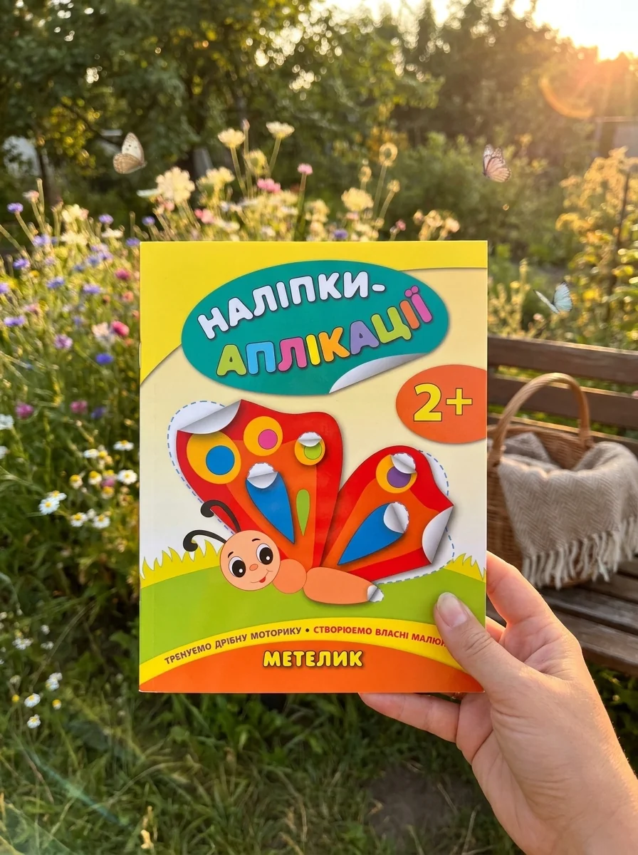 Наліпки-аплікації для малят. Метелик — фото 2