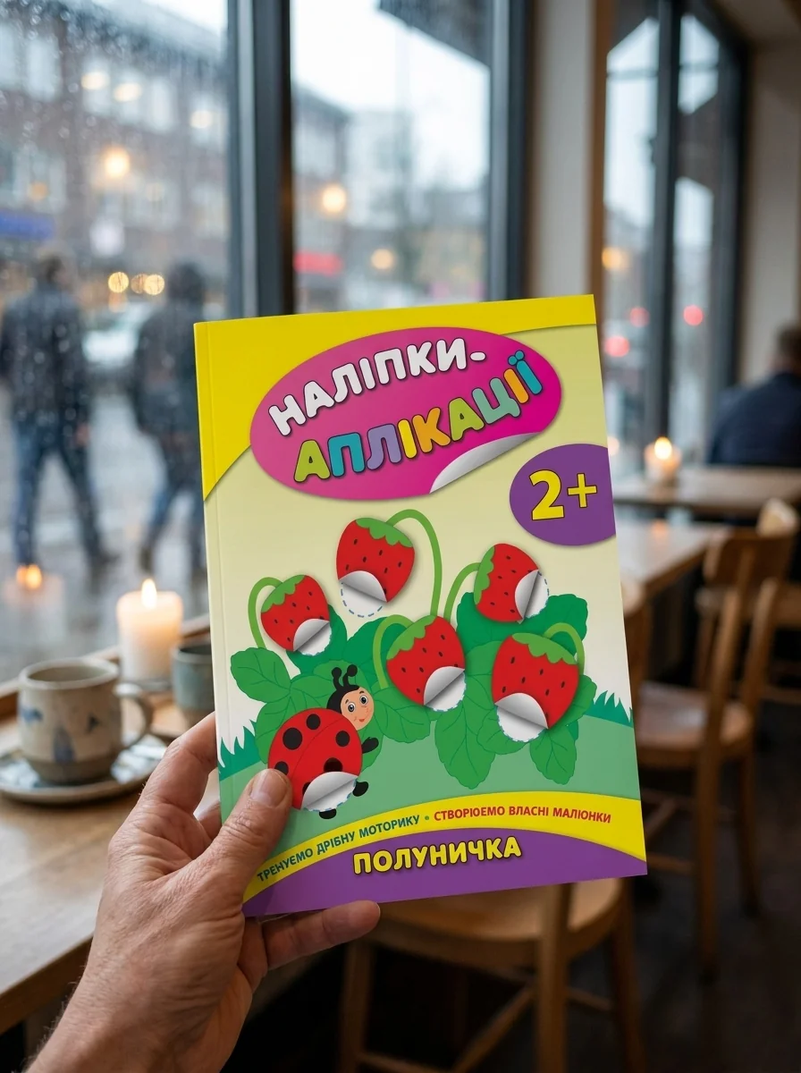 Наліпки-аплікації для малят. Полуничка — фото 2