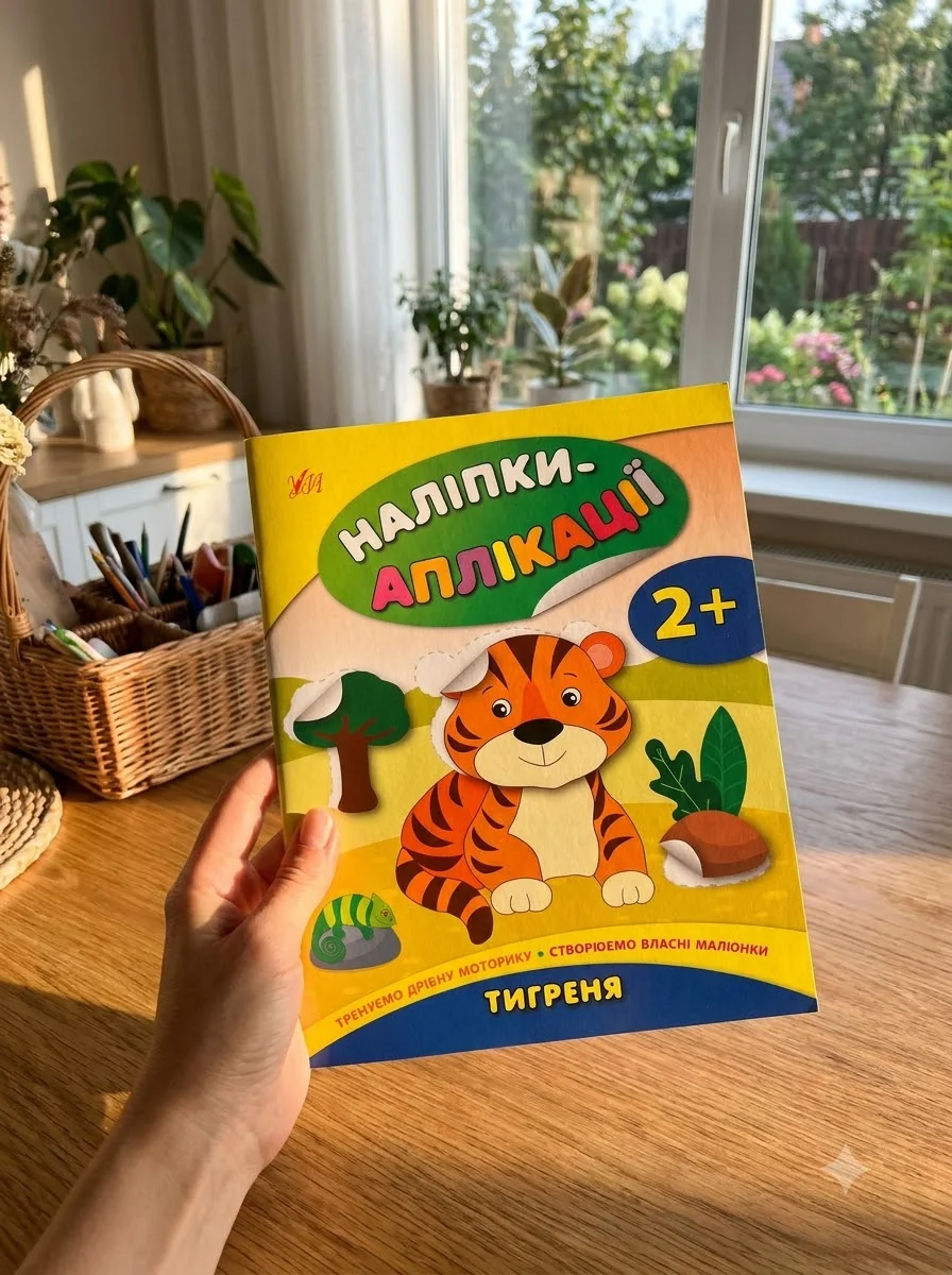 Наліпки-аплікації для малят. Тигреня — фото 2