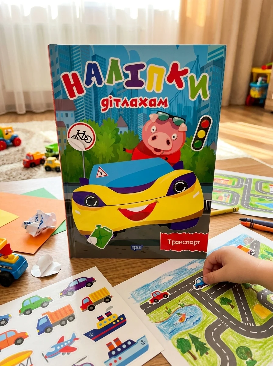 Наліпки дітлахам. Транспорт — Дитяча література
