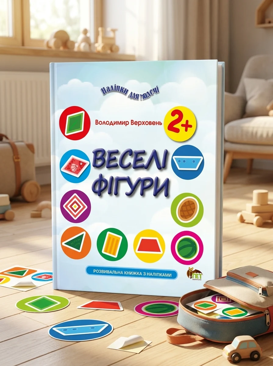 Наліпки для малечі. Веселі фігури — фото 2