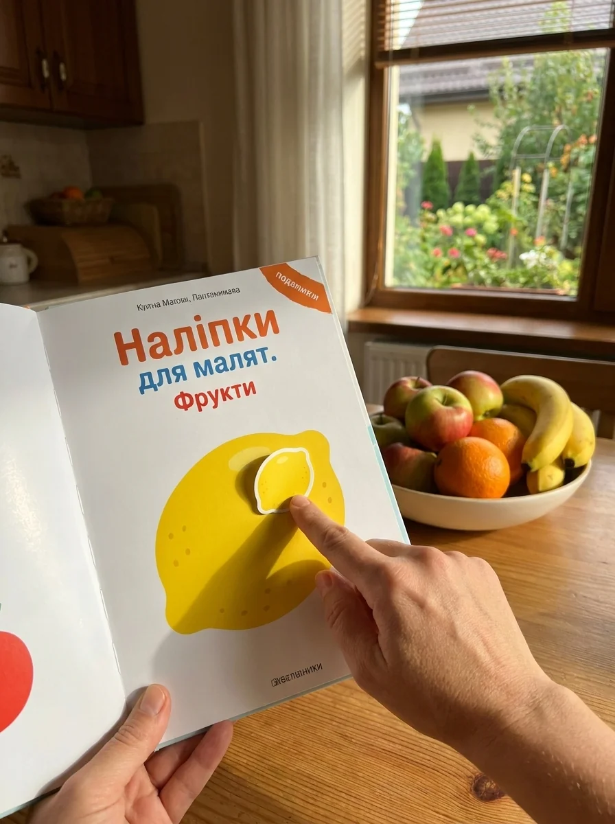 Фрукти — Книги з наліпками