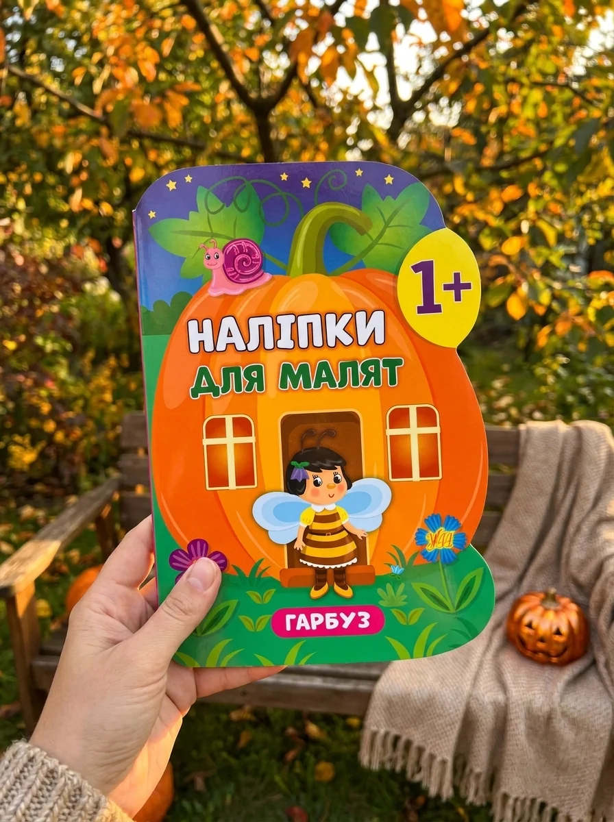 Наліпки для малят. Гарбуз — Книги з наліпками
