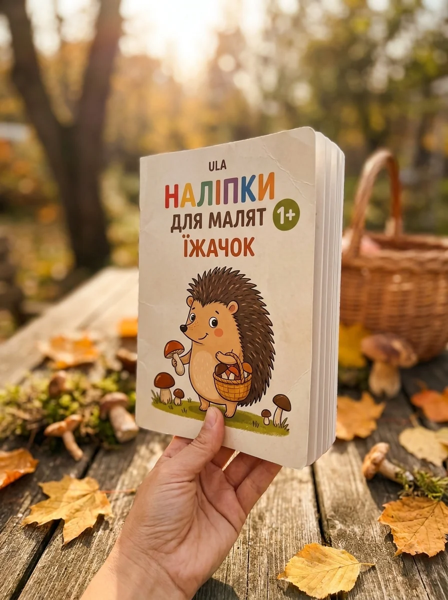 Наліпки для малят. Їжачок — Катерина Смірнова, обкладинка