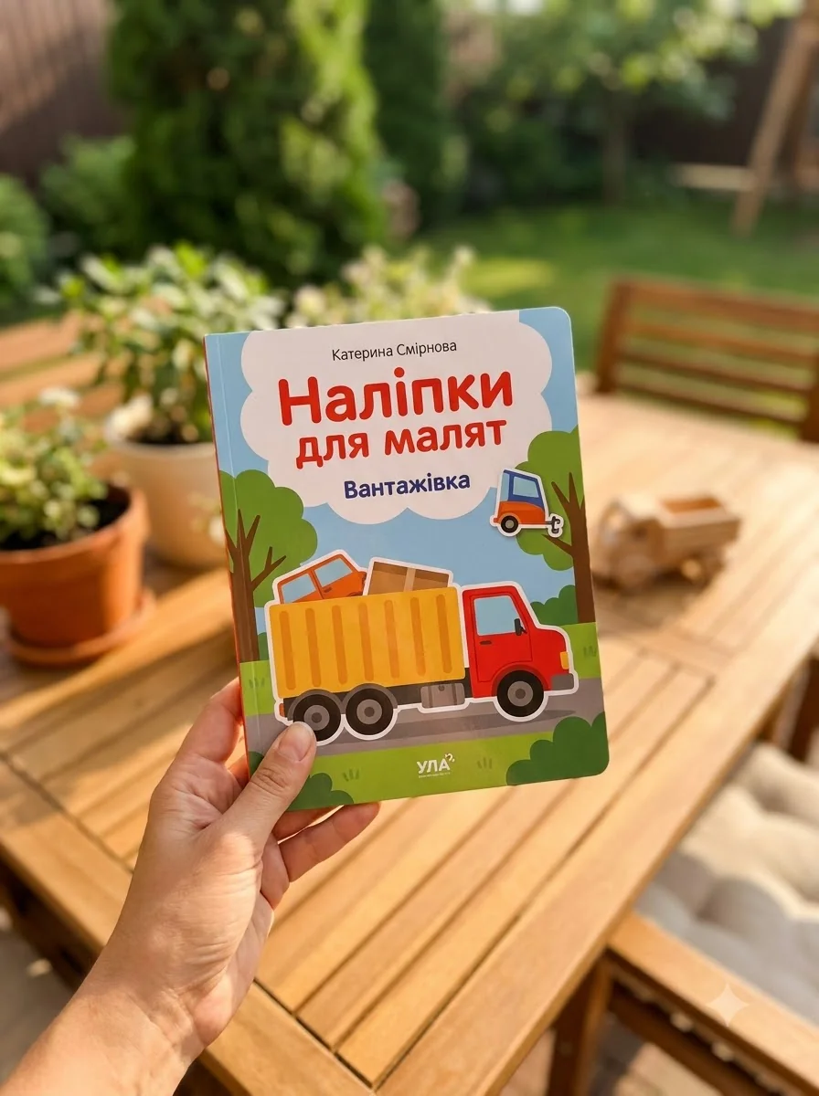 Наліпки для малят. Вантажівка — Книги з наліпками