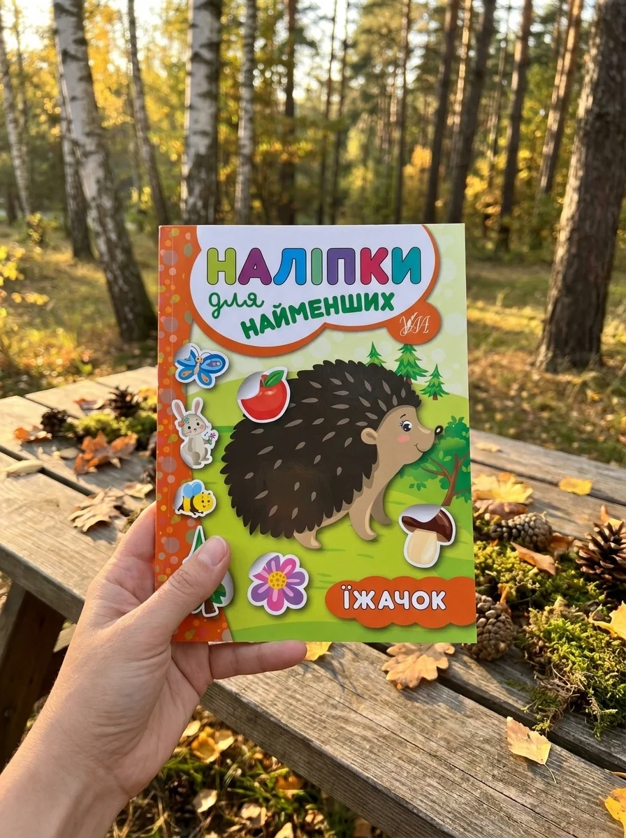 Наліпки для найменших. Їжачок — Книги з наліпками