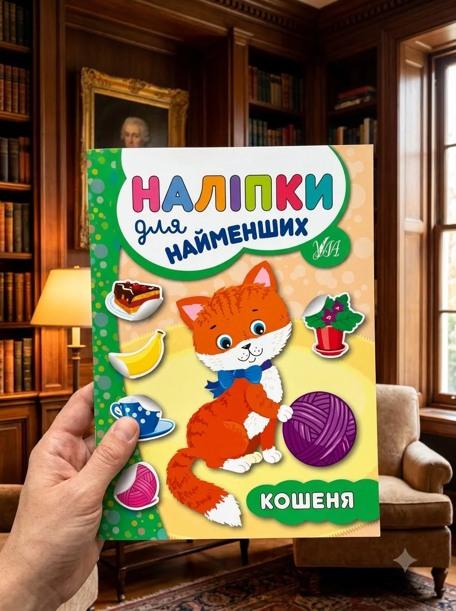 Наліпки для найменших. Кошеня — Книги з наліпками