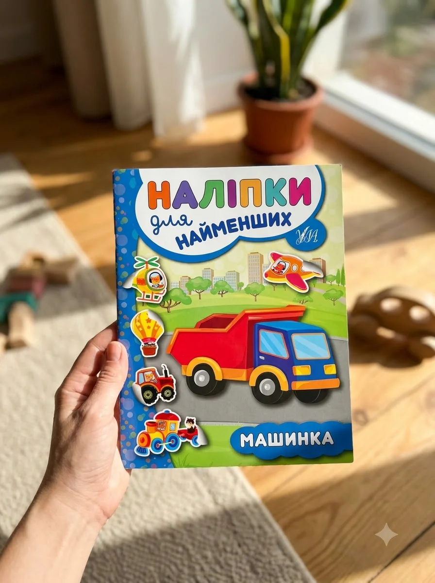 Наліпки для найменших. Машинка — Книги з наліпками