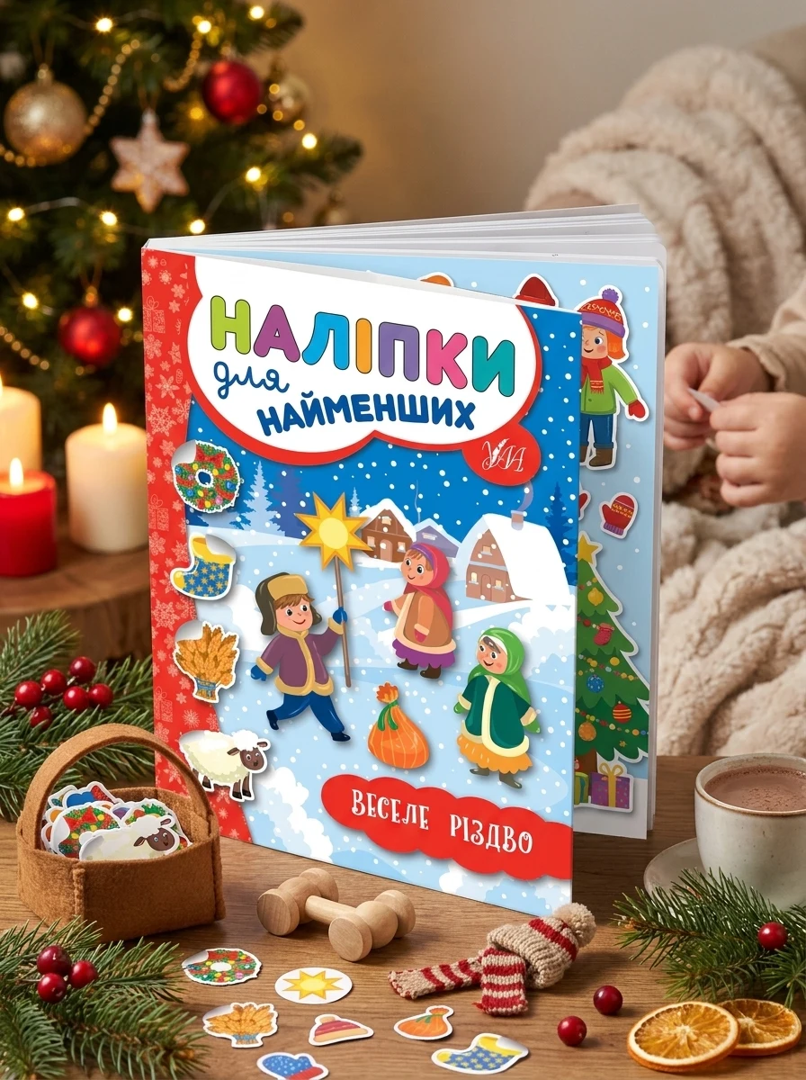Наліпки для найменших. Веселе Різдво — Дитяча література
