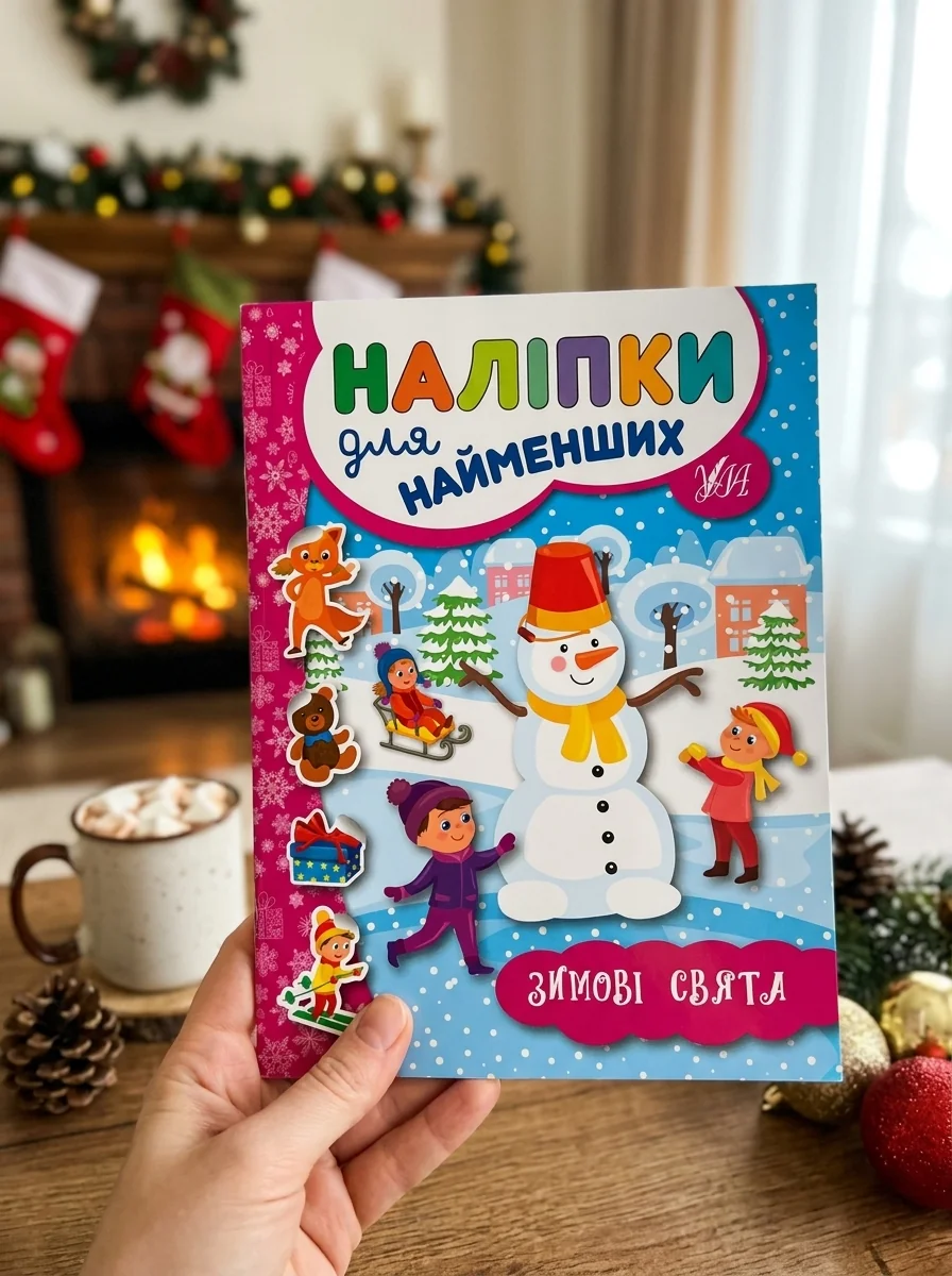 Наліпки для найменших. Зимові свята — Книги з наліпками
