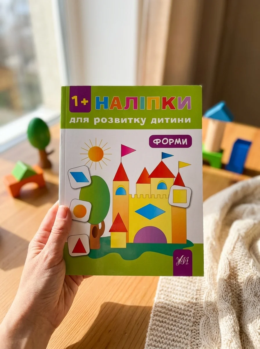 Наліпки для розвитку дитини. Форми — Книги з наліпками