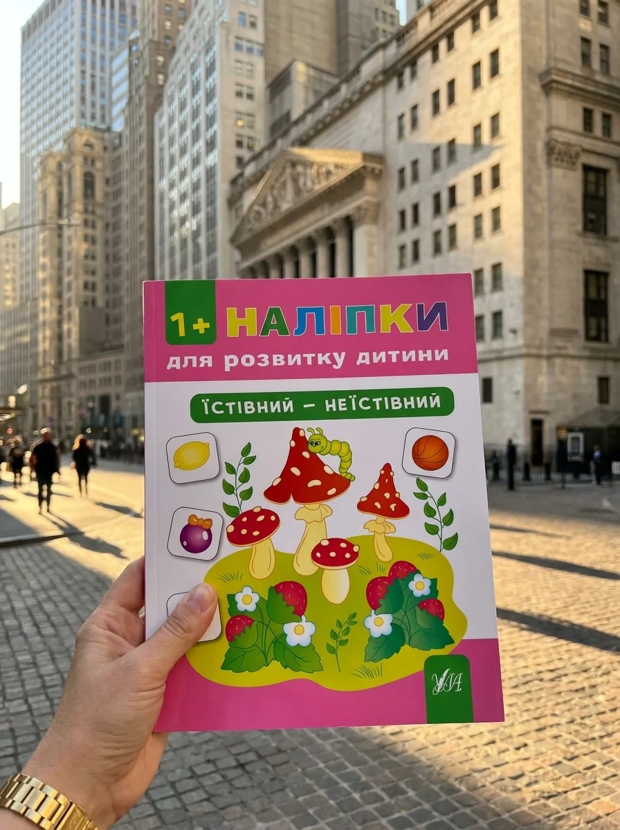 Наліпки для розвитку дитини. Їстівний — неїстівний — Книги з наліпками