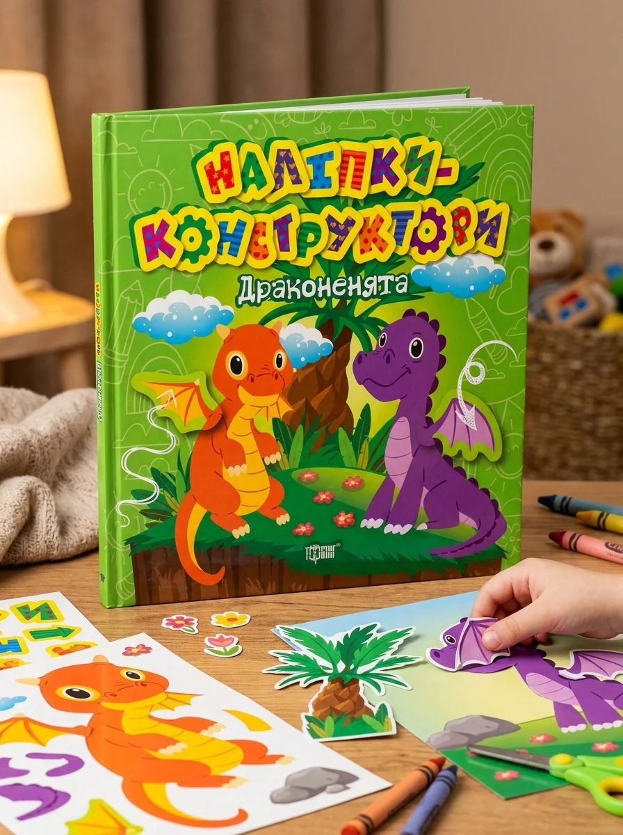 Наліпки-конструктори. Драконенята — Дитяча література