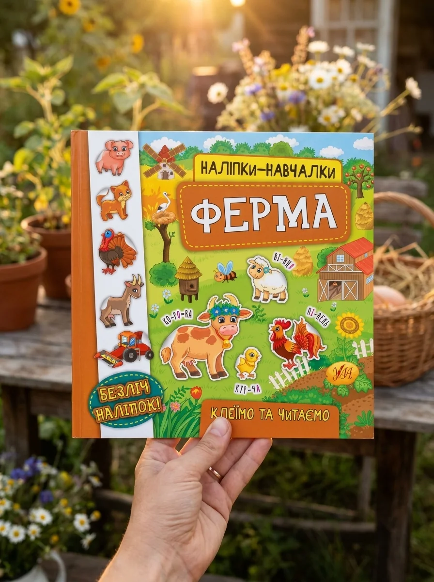 Наліпки-навчалки. Ферма — фото 2