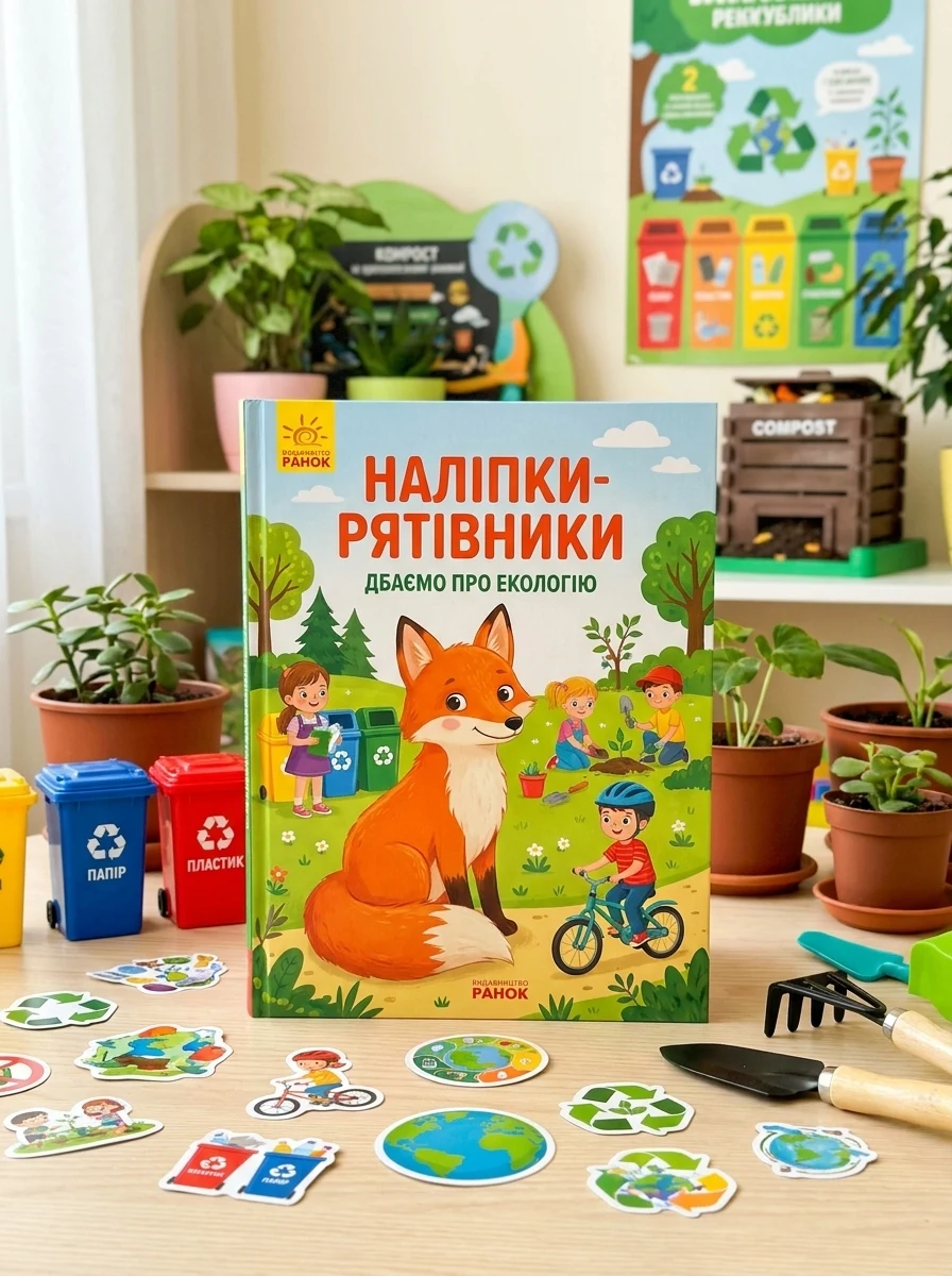 Наліпки-рятувалки. Дбаємо про екологію — Дитяча література