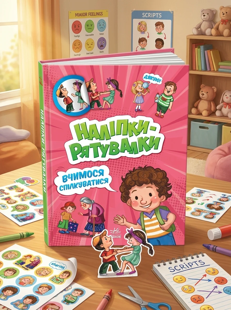 Наліпки-рятувалки. Вчимося спілкуватися — Дитяча література
