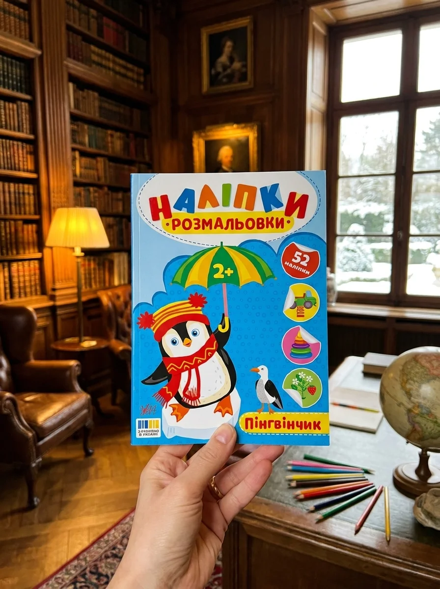 Наліпки-розмальовки. Пінгвінчик — Дитяча література