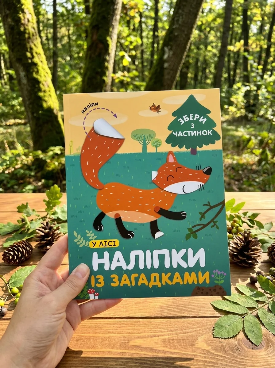 Наліпки «У лісі» — Книги з наліпками