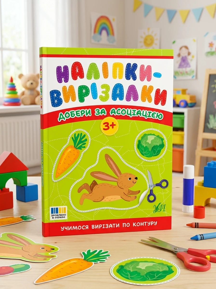Наліпки-вирізалки. Добери за асоціацією