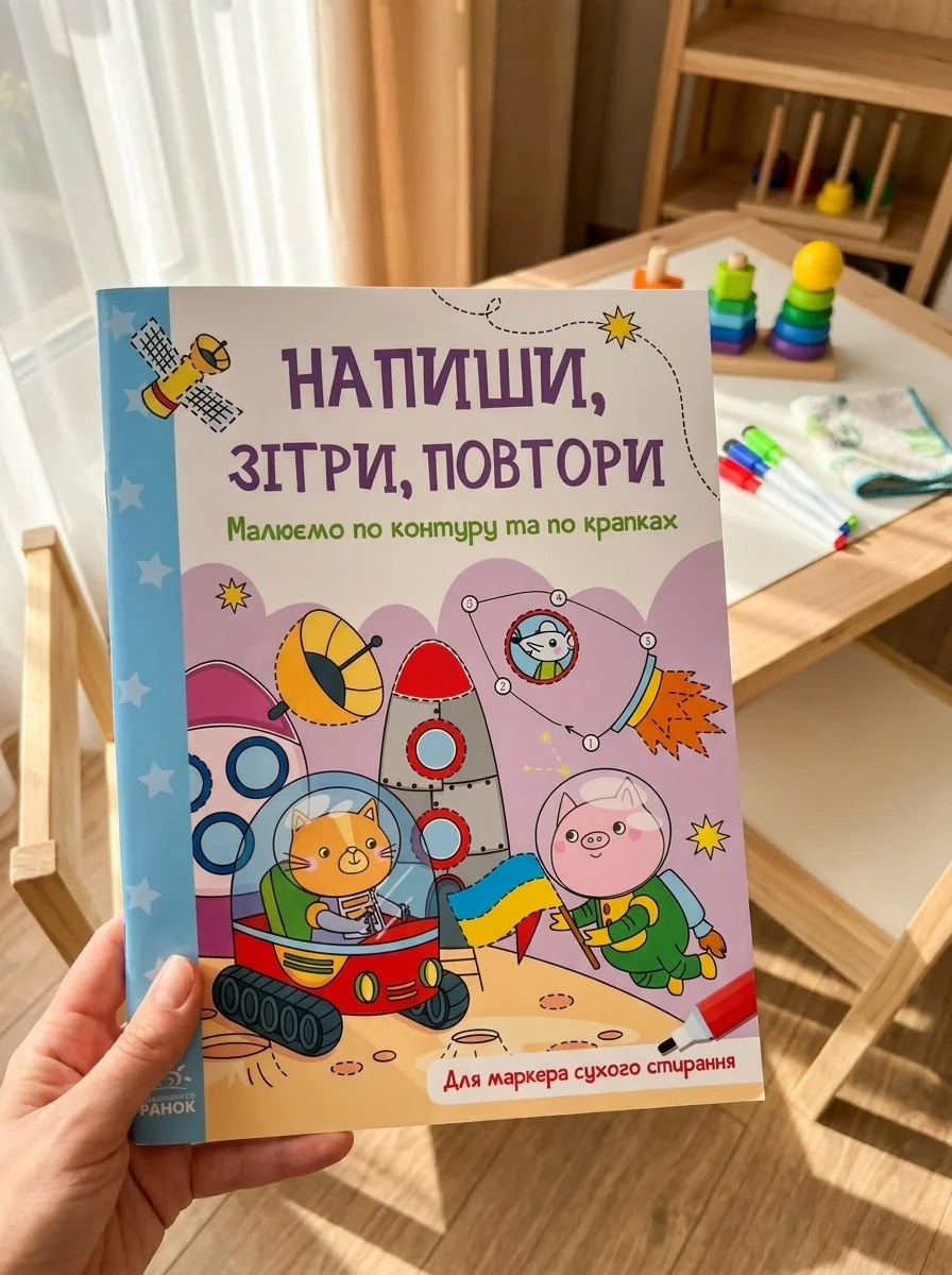 Напиши, зітри, повтори! Малюємо по контуру та по крапках — фото 2