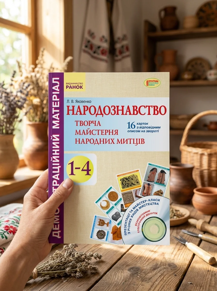 Народознавство. Творча майстерня народних митців. 1-4 класи. Демонстраційний матеріал + Диск — Вивчення мов