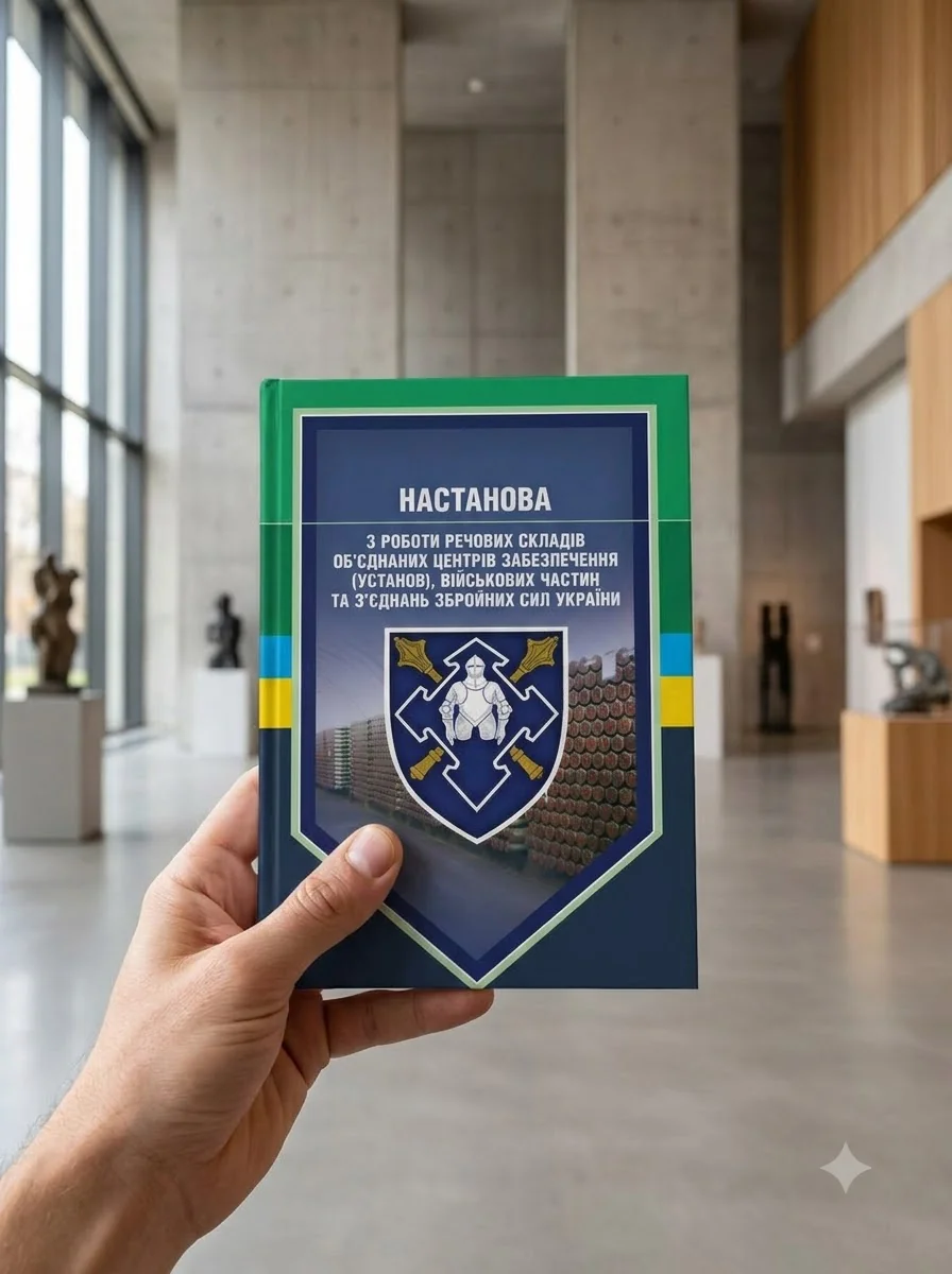 Настанова з роботи речових складів об’єднаних центрів забезпечення (установ), військових частин та з’єднань Збройних Сил України — Наука та психологія