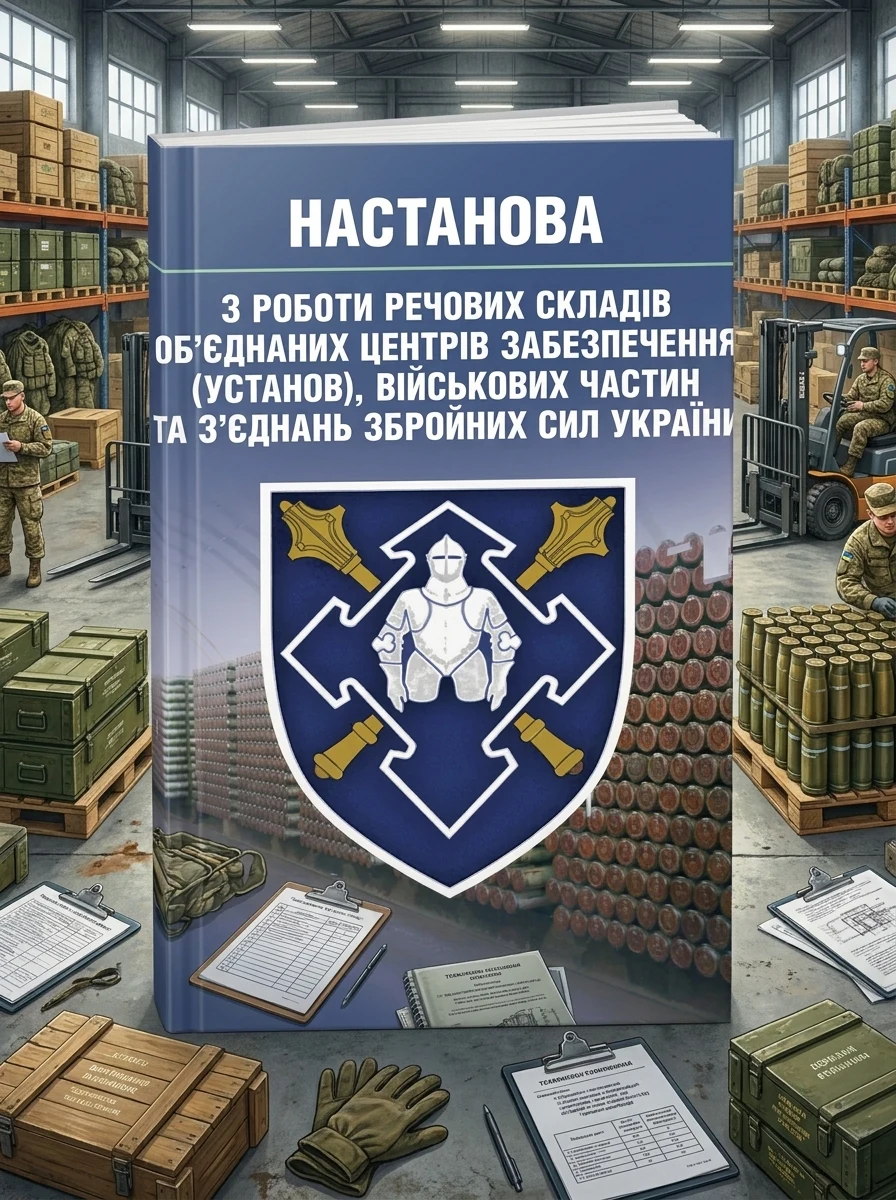 Настанова з роботи речових складів об’єднаних центрів забезпечення (установ), військових частин та з’єднань Збройних Сил України, — Наука та психологія