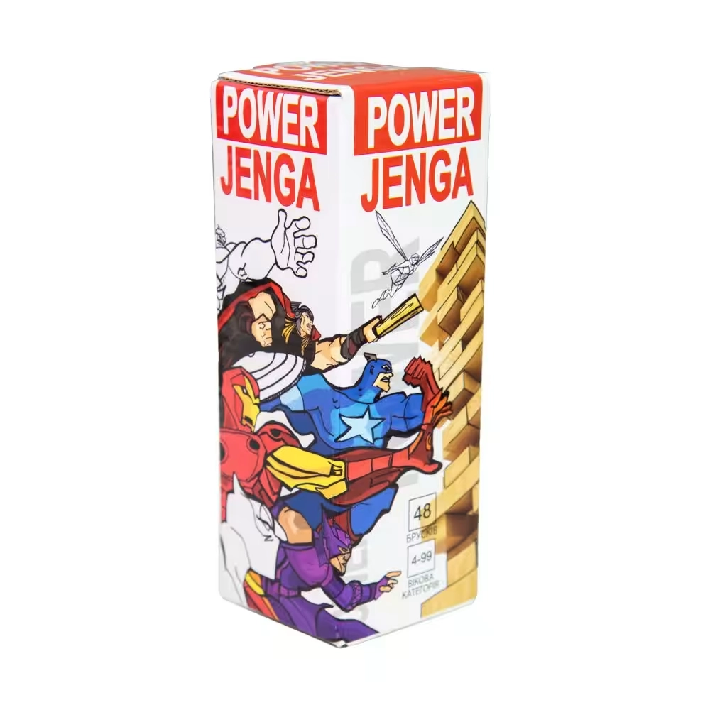 Настільна гра Power Jenga Strateg 30275 48 брусків