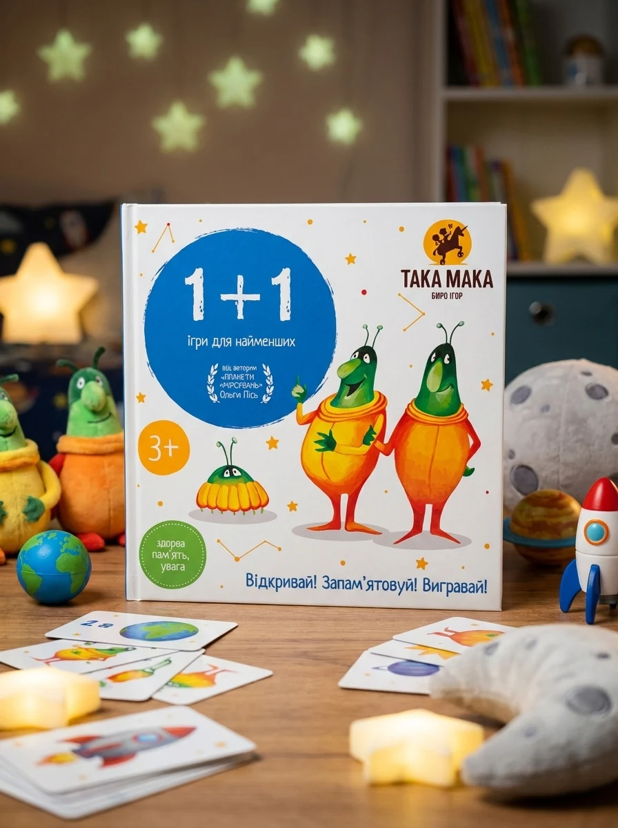 Настільна гра «1+1», обкладинка