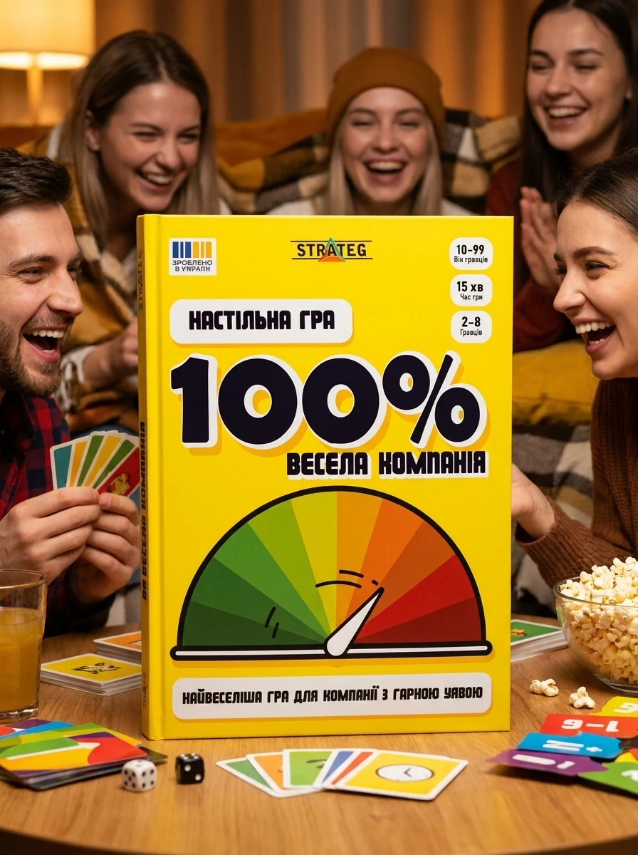 Настільна гра "100% Весела компанія", обкладинка