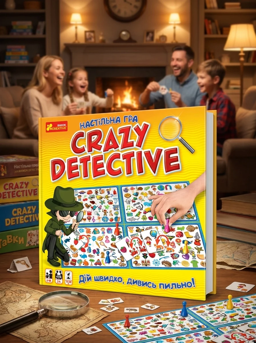 Настільна гра "Crazy detective" — Дім, сім'я, релігія