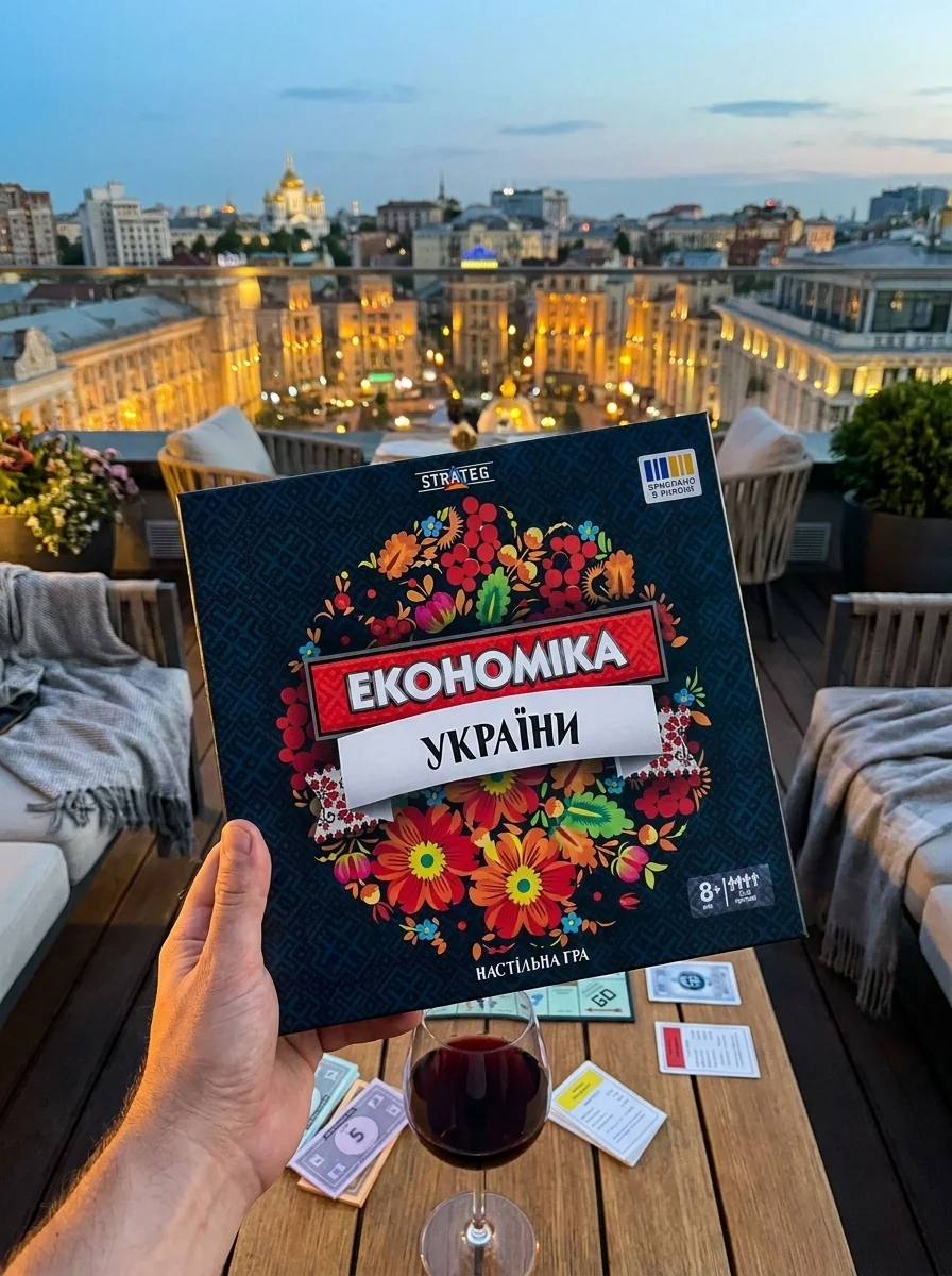 Настільна гра "Економіка України", обкладинка