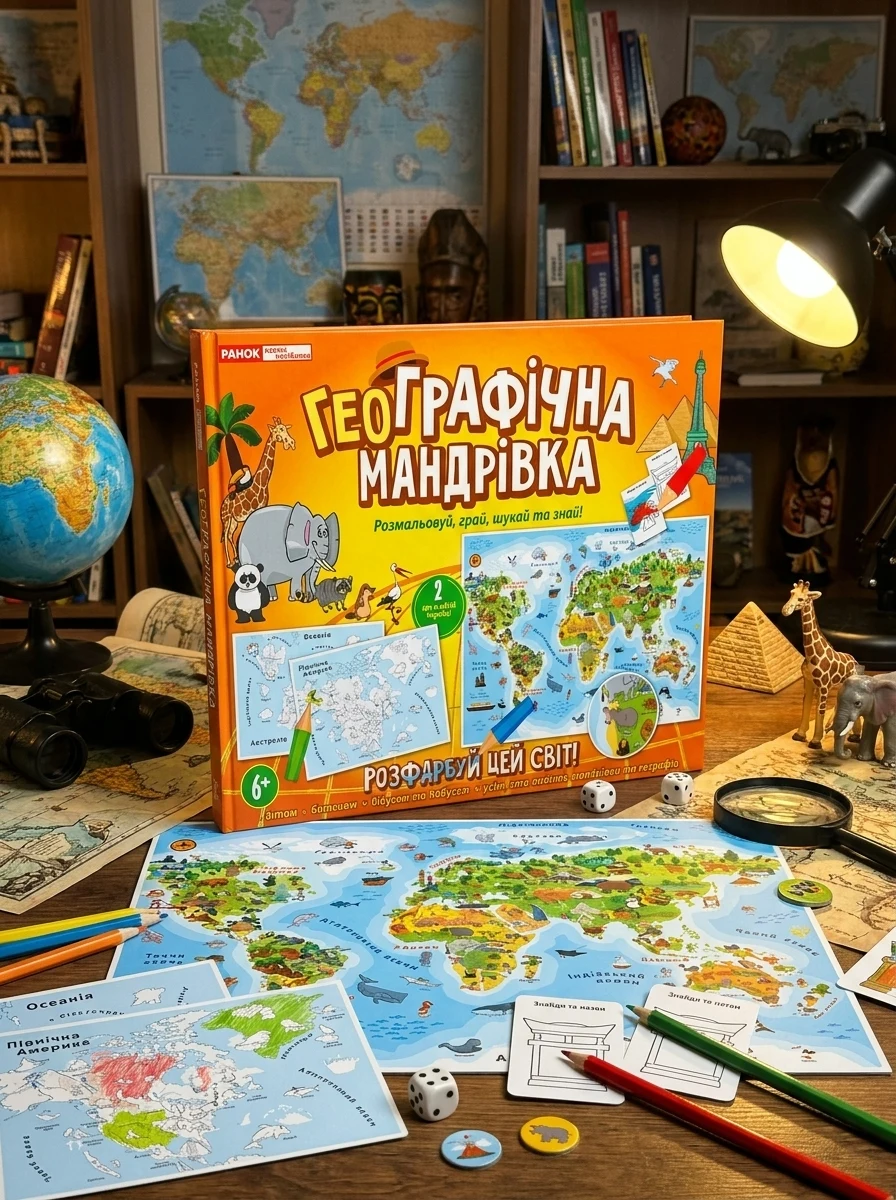 Настільна Гра "ГеоГрафічна мандрівка" — Дитяча література