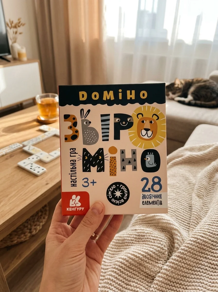 Настільна гра. Гра у подарунок. Доміно "Звіроміно" — Книги