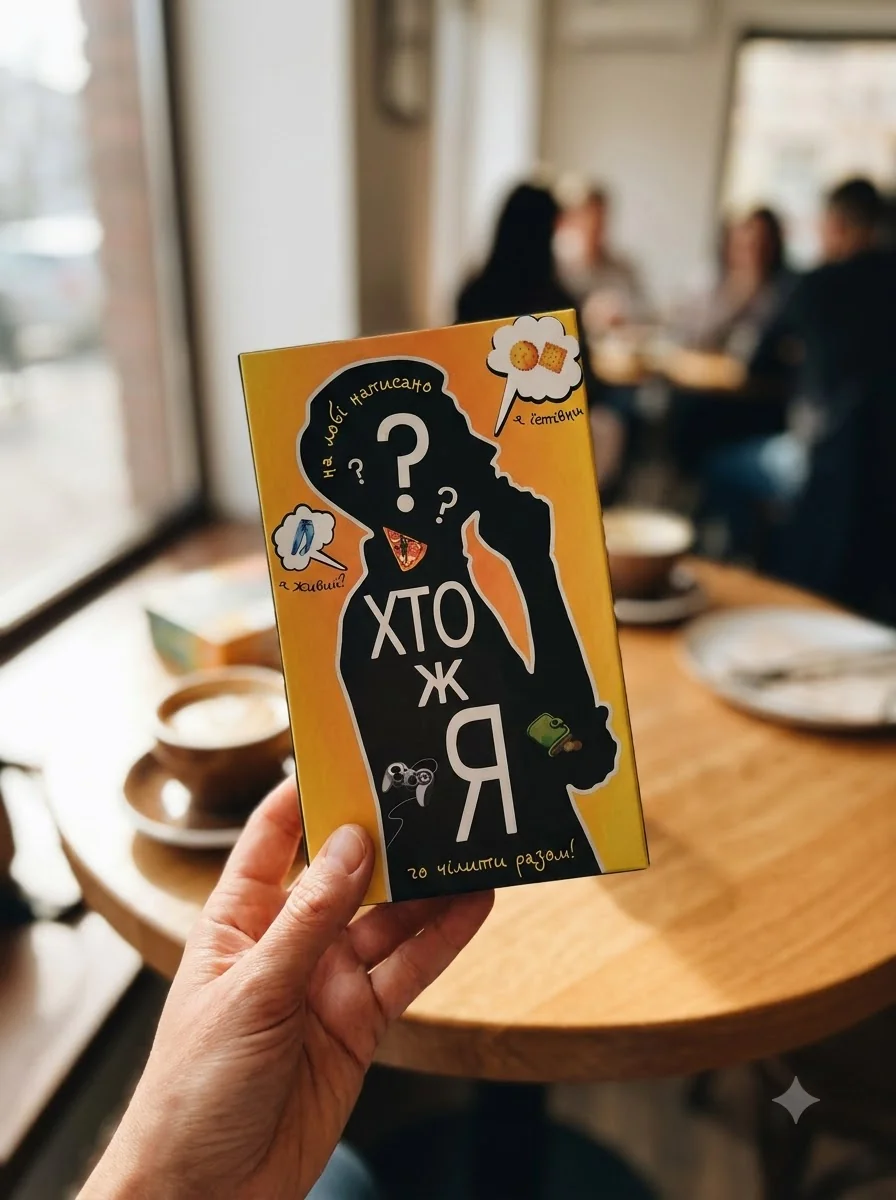 Настільна гра "Хто ж я?", обкладинка
