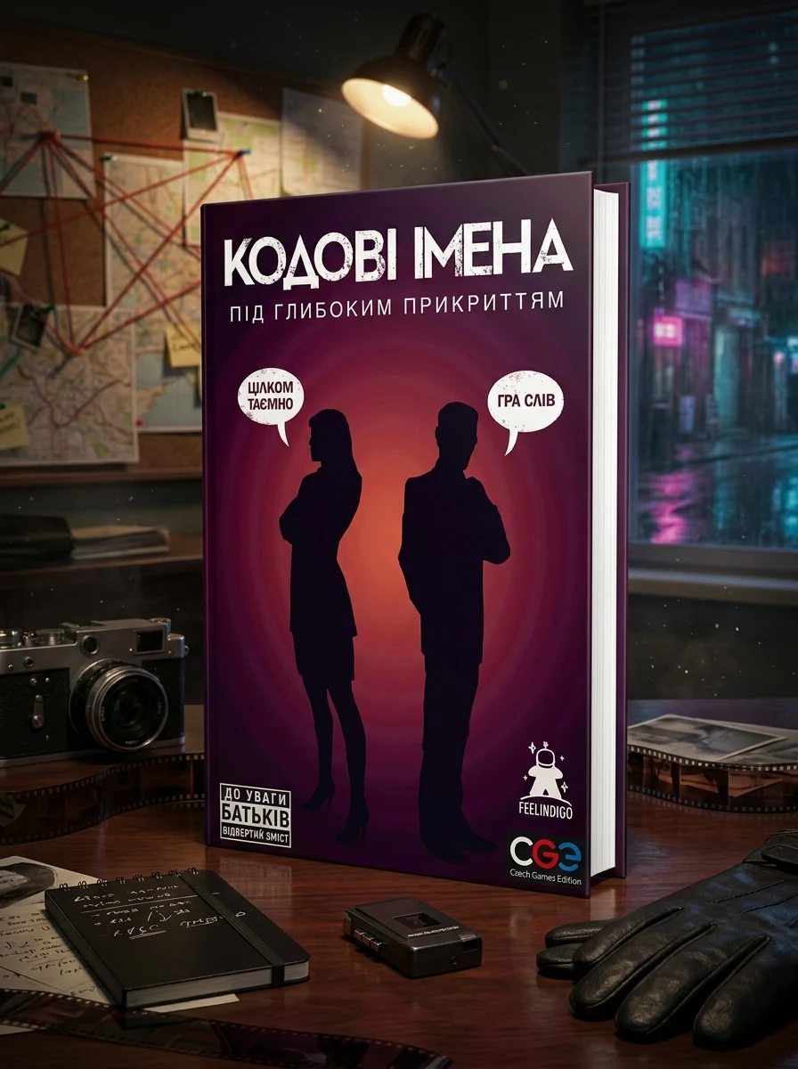 Настільна гра "Кодові імена. Під глибоким прикриттям", обкладинка