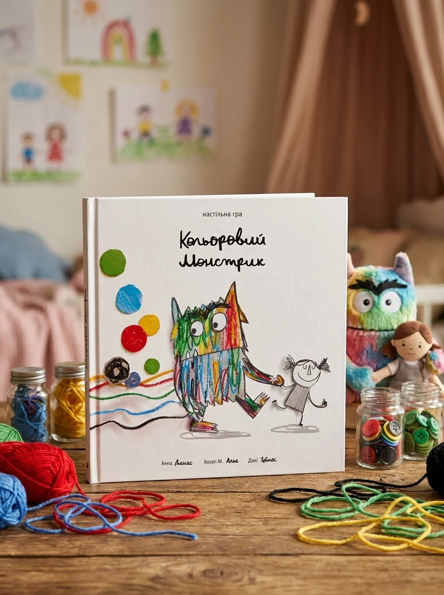 Настільна гра "Кольоровий Монстрик", обкладинка
