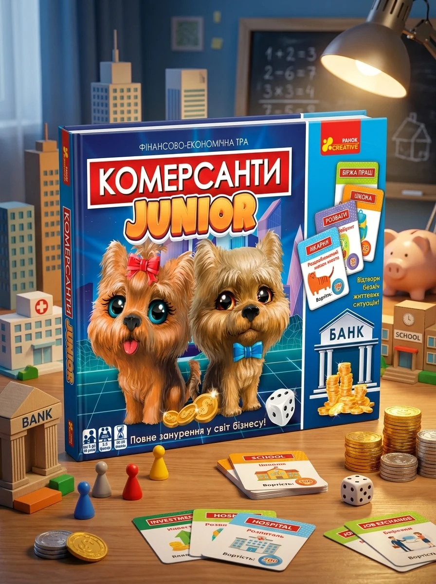 Настільна гра "Комерсанти. Junior" — Дитяча література