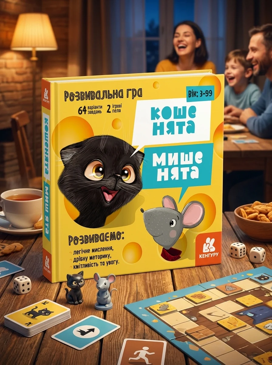 Настільна гра. Кошенята - мишенята, — Дитяча література