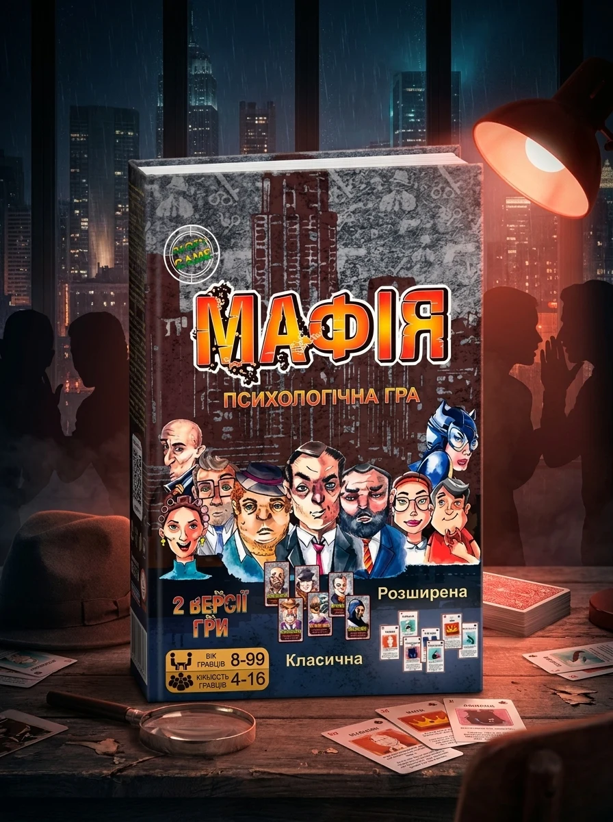Настільна гра «Мафія», обкладинка
