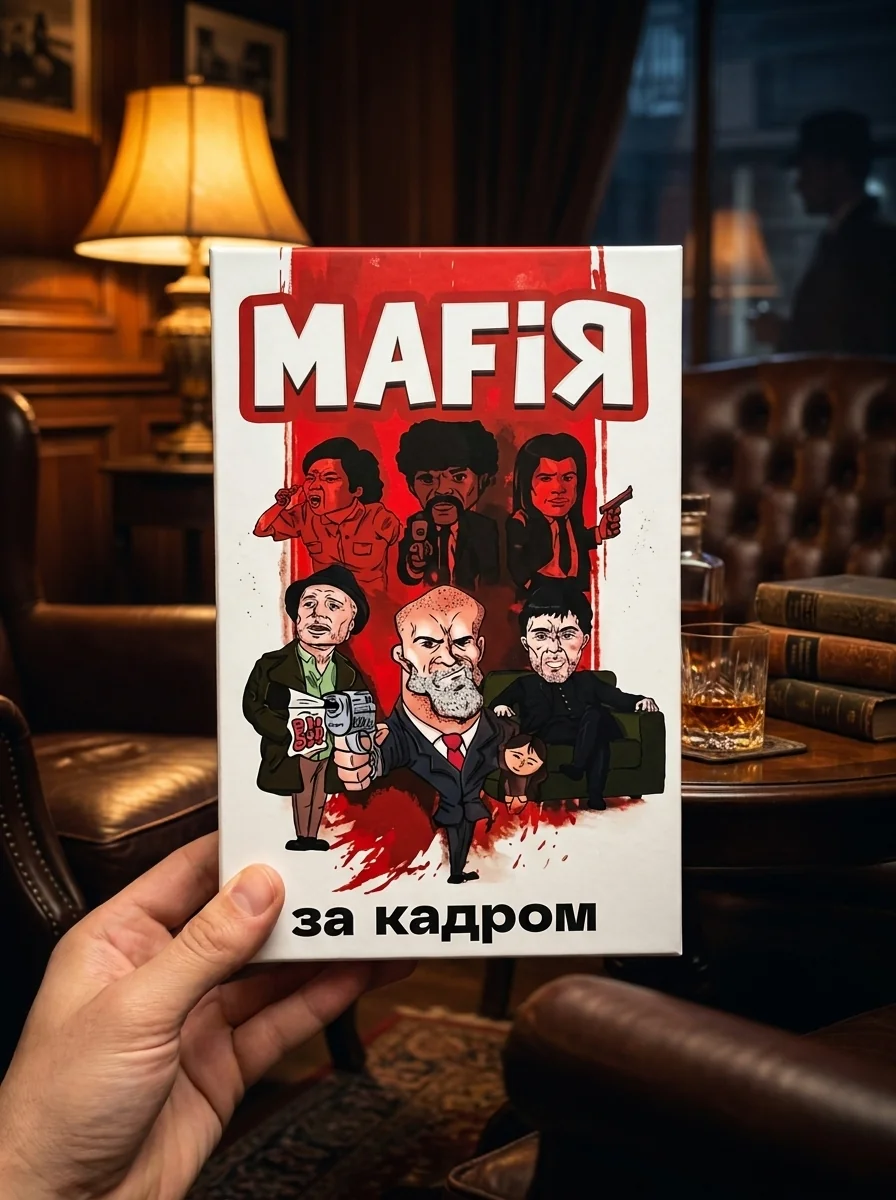 Настільна гра "Мафія. За кадром", обкладинка