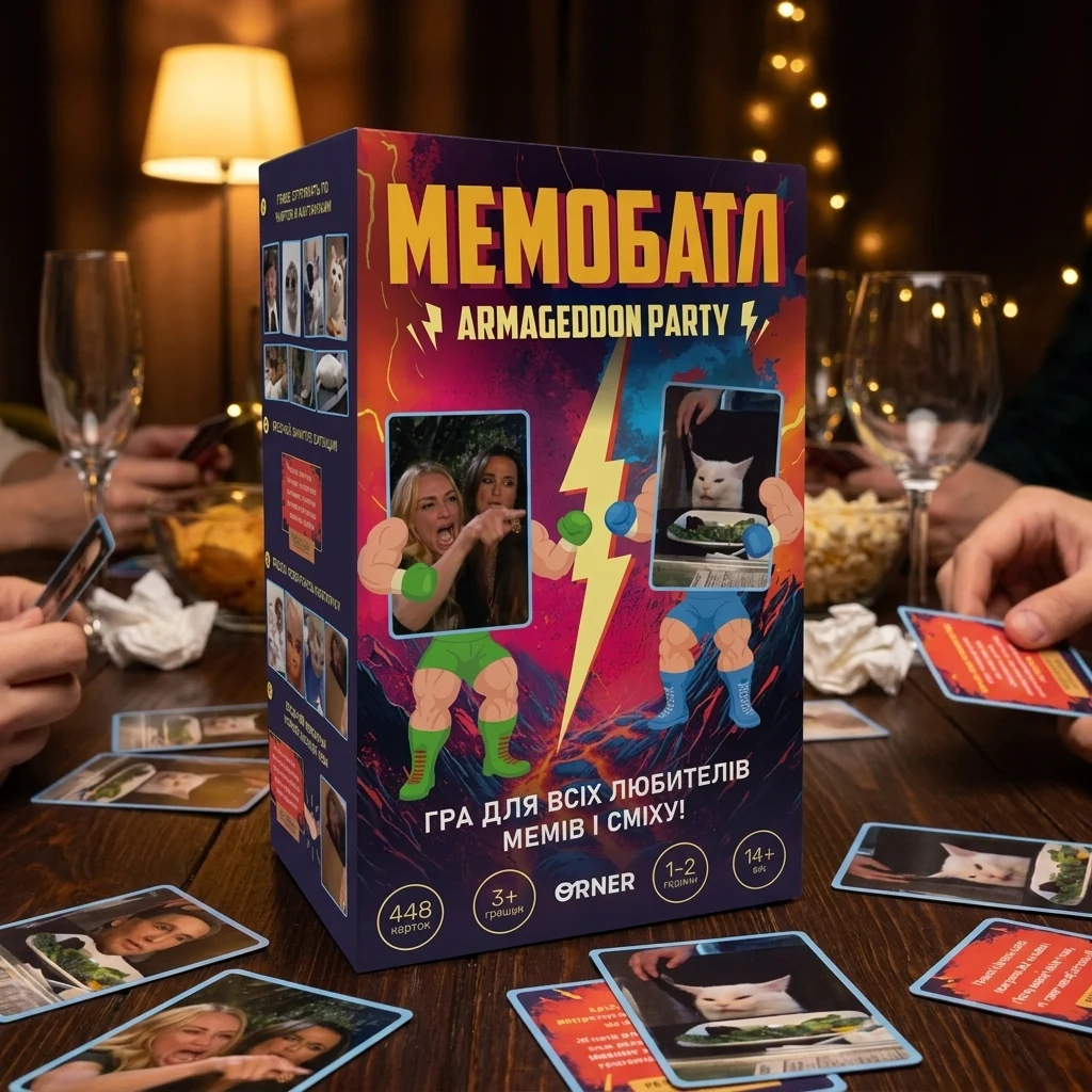 Настільна гра «Мемобатл», обкладинка