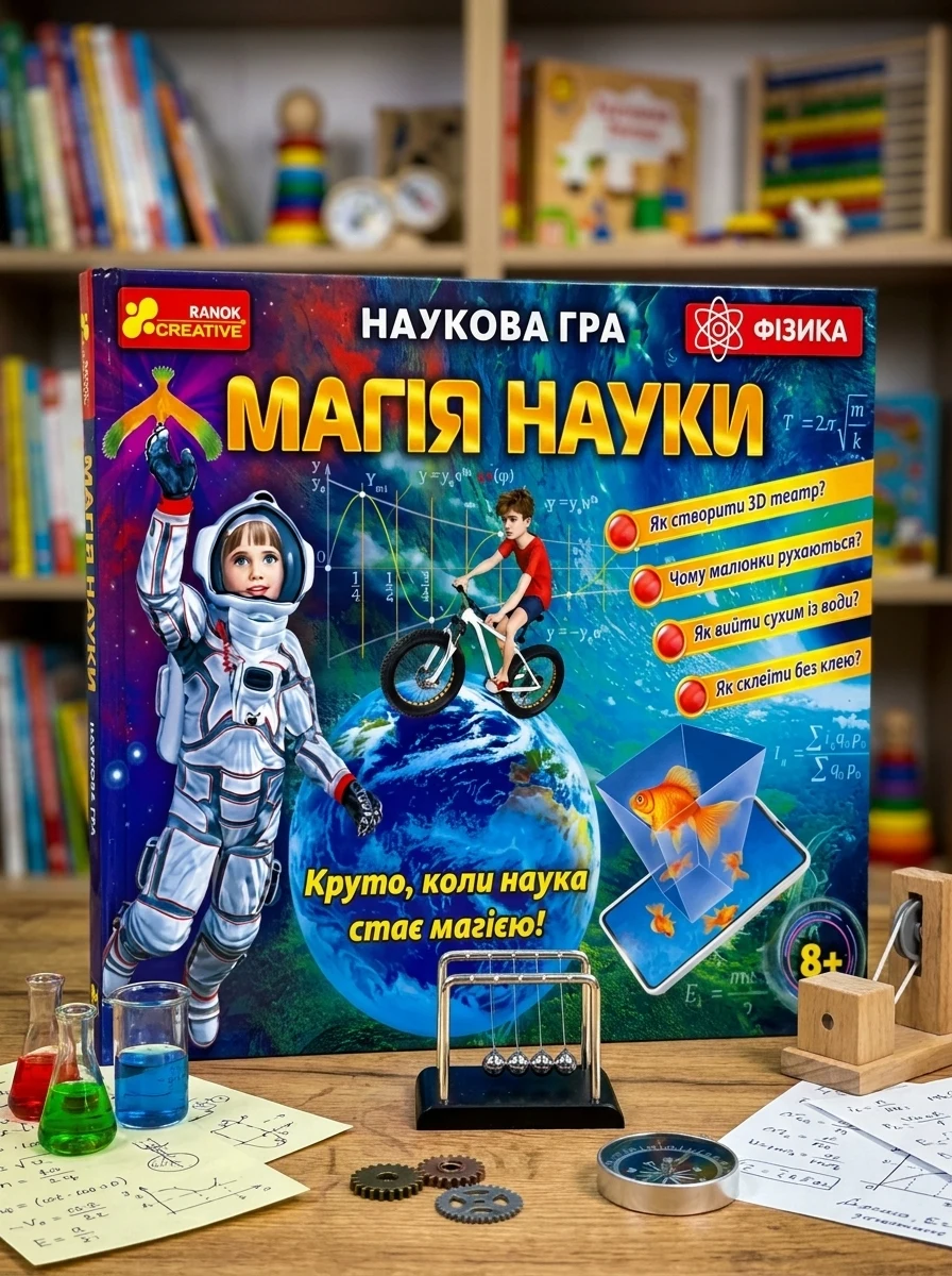 Настільна гра "Наукова гра. Магія науки. Фізика" — Дитяча література