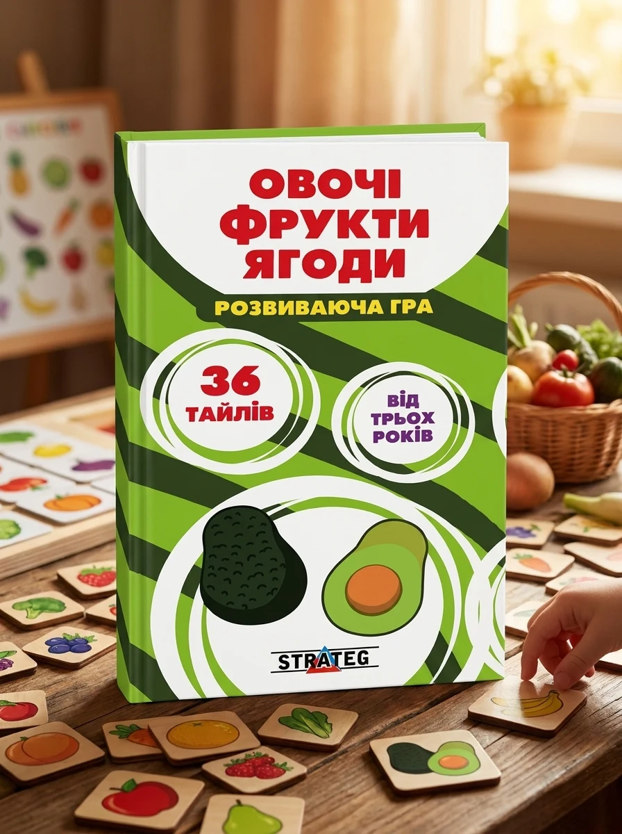 Настільна гра "Овочі, фрукти, ягоди", фото 2