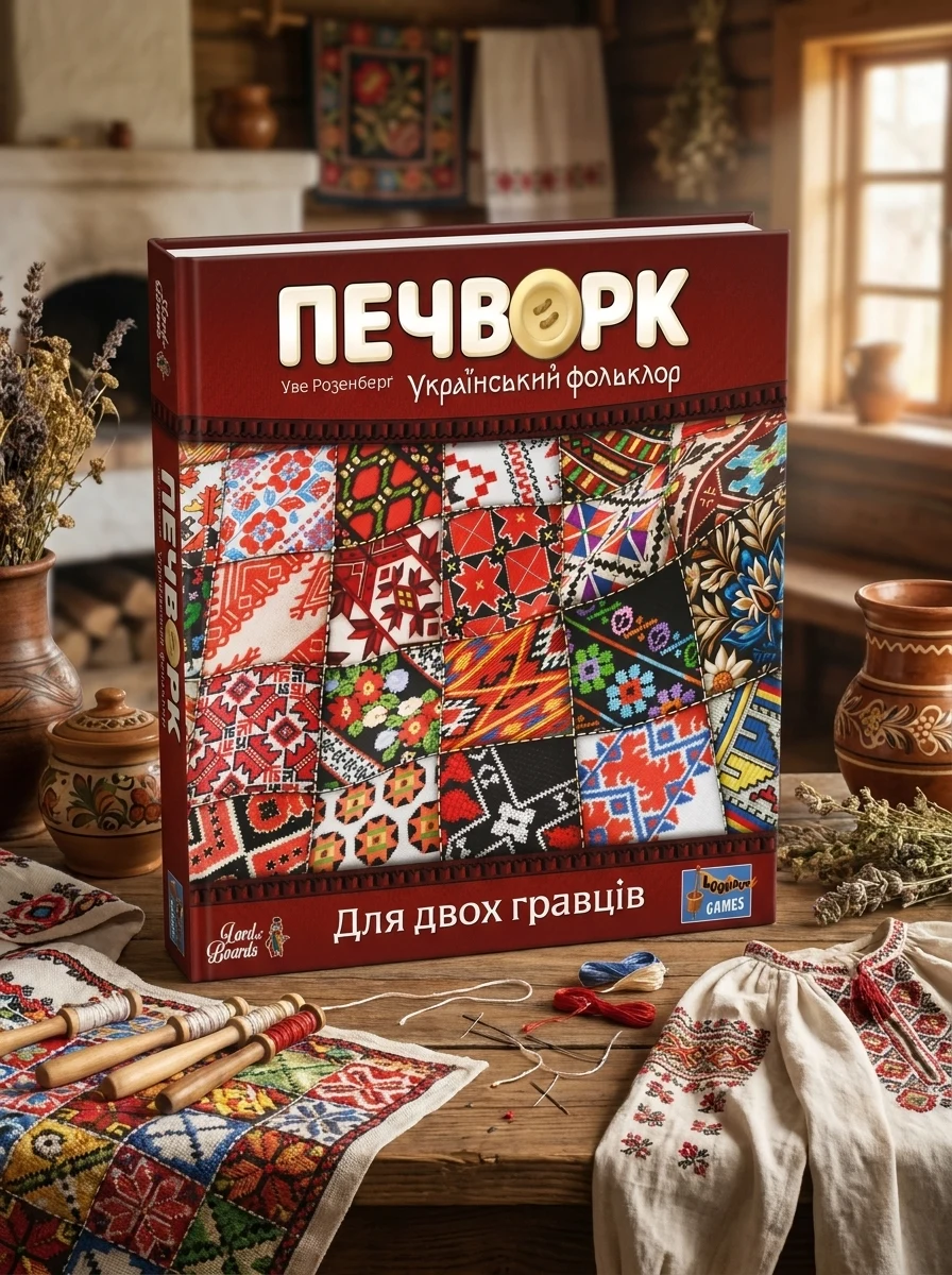 Настільна гра "Patchwork:Folklore UA", обкладинка