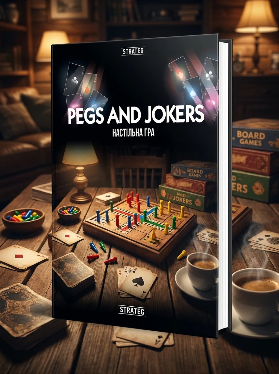 Настільна гра "Pegs and Jokers Strateg", обкладинка