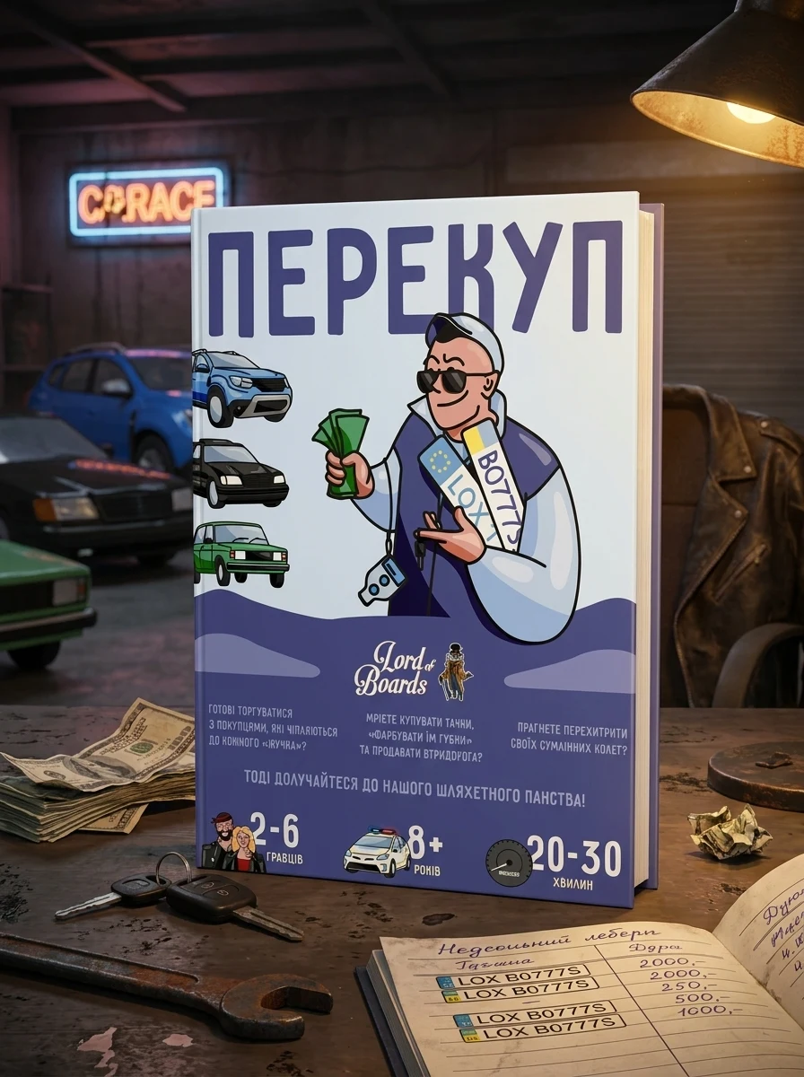 Настільна гра "Перекуп", обкладинка