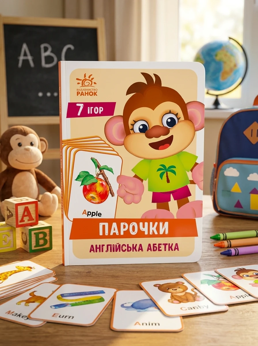Настільна гра "Парочки. Англійська абетка", — Вивчення мов